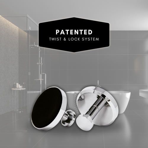 No-Drill Aesthetic Hooks Chrome