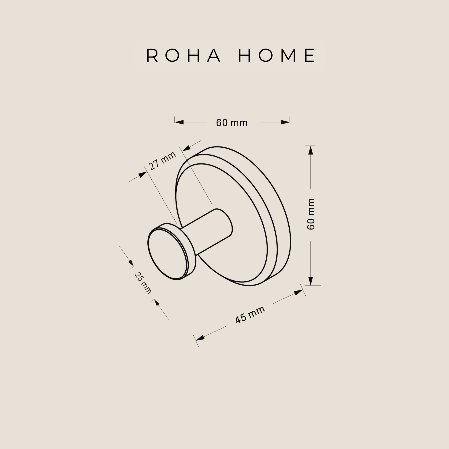 ROHA SUCTION HOOKS GOLD